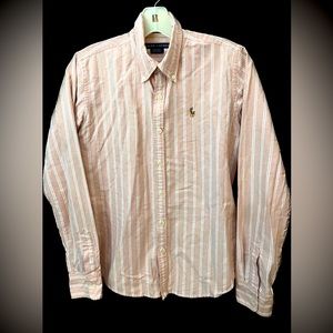 Polo Ralph Lauren Slim Fit Oxford long-sleeve collared button-up top